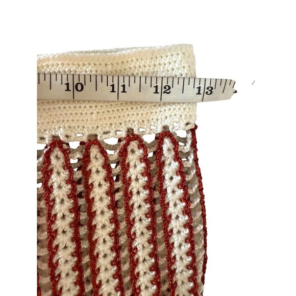 NWT My Beachy Side Hand-Crochet Elastic Waist Pants Gold Flame Size S - Picture 7 of 9